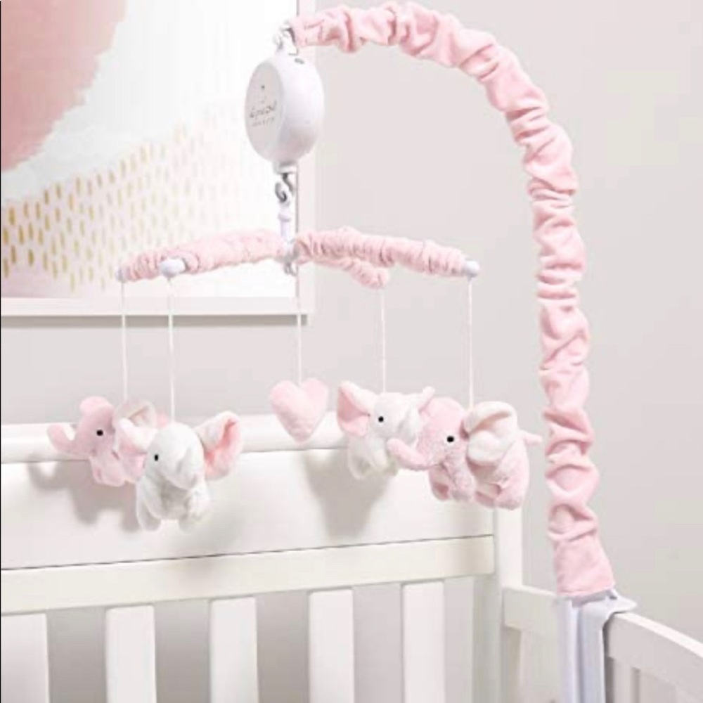 Pink Elephant Crib Mobile for Crib
